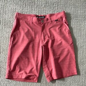 Travis Mathew Red Flat Front Men Shorts